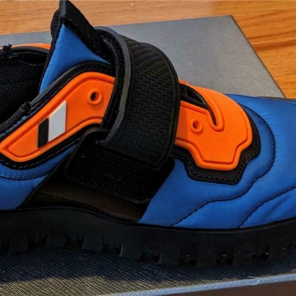Mens Prada Nylon Colorblock Scuba Sneakers - Picture 3 of 6